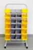 Picture of SET OF METAL UTILITY CARTS WITH PLASTIC BOXES