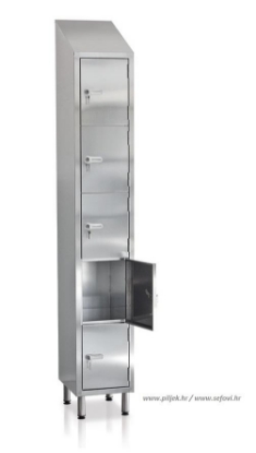 Picture of STAINLESS STEEL LOCKER WITH COMPARTMENTS BOX5/INOX
