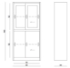Picture of MEDICAL OR OFFICE CABINET XD-015 ECO