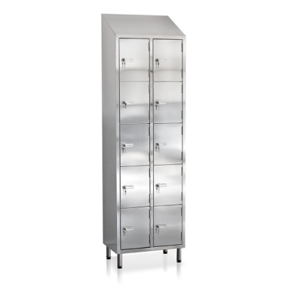 Picture of STAINLESS STEEL LOCKER WITH COMPARTMENTS E142