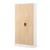 Picture of OFFICE METAL CABINET BP-DM01 (WHITE/OAK)