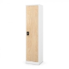 Picture of OFFICE METAL CABINET BP-DM02 (WHITE/OAK)