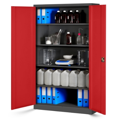 Picture of ARCHIVE CABINET BP-TG4/1000 PRO (ANTHRACITE/RED)