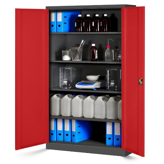 Picture of ARCHIVE CABINET BP-TG4/1000 PRO (ANTHRACITE/RED)