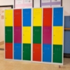 Picture of LOCKER WITH COMPARTMENTS BP-BOX9 - DOORS IN MULTIPLE COLORS